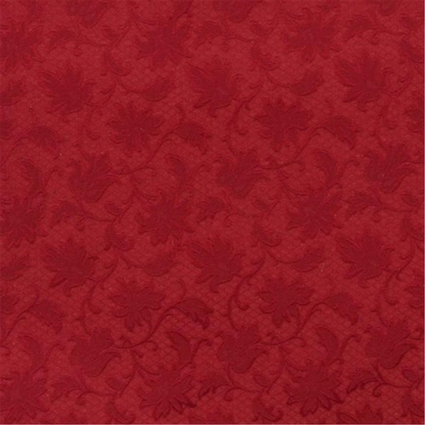 Designer Fabrics 54 in. Wide Red- Floral Jacquard Woven Upholstery Grade Fabric E504 - main